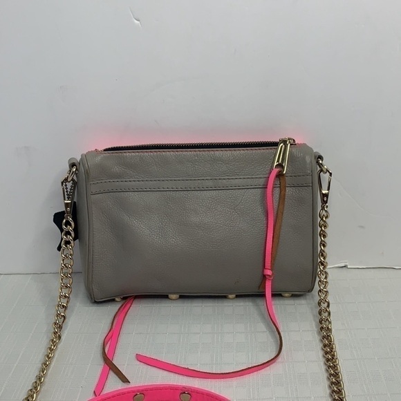 Rebecca Minkoff Mini MAC Bright Pink /Grey - Picture 3 of 9